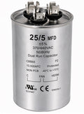 25/5 MFD 370/440V Round Dual Run Capacitor