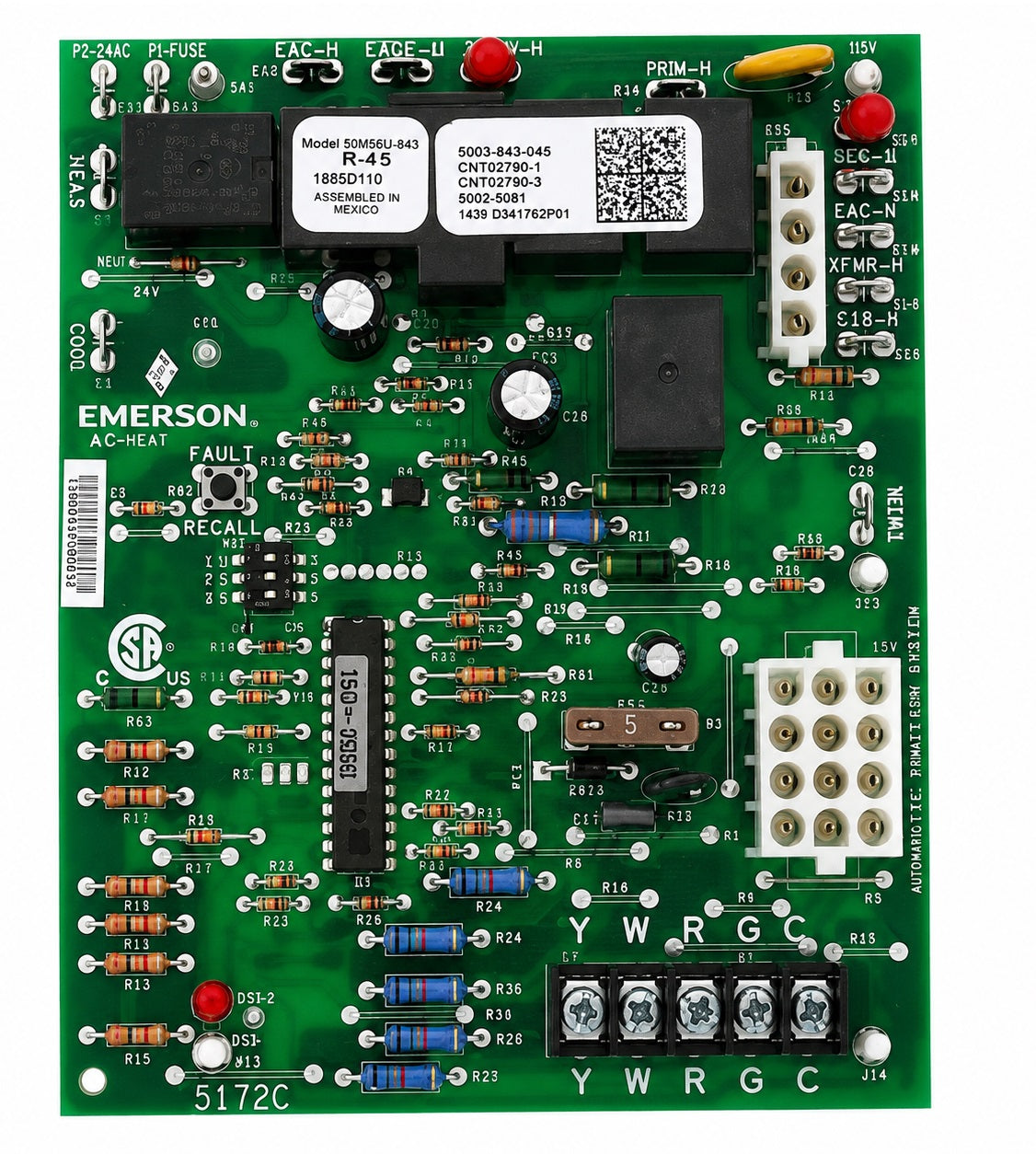 Trane CNT07941 120V Single-Stage Furnace Control Board
